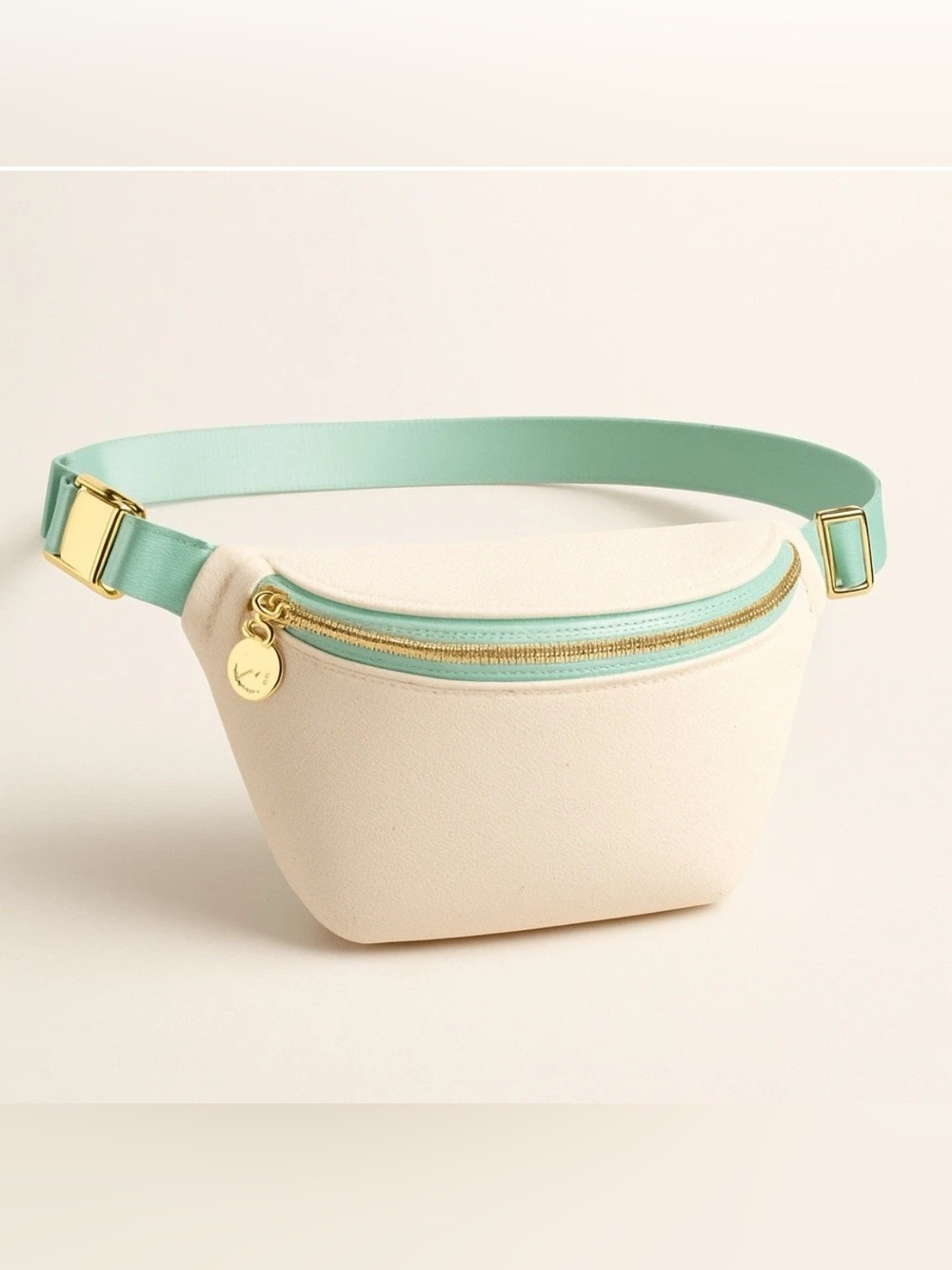 Stoney Clover Lane Canvas Classic Belt Bag Sling Cotton Candy Aqua Strap NEW!